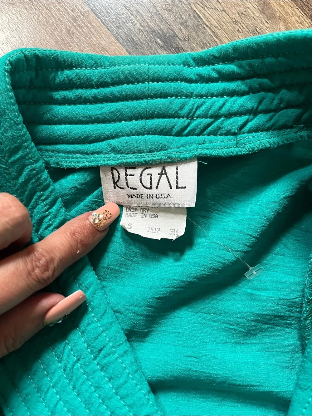 Vintage 90s Teal Crinkle Lounge Set Coastal Grandma Resort Wear Matching Set